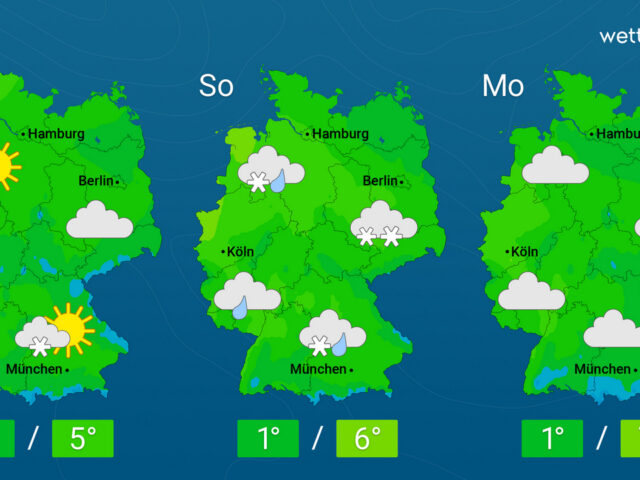 Nächste Woche stabiles Hoch – Schnee nur am Wochenende