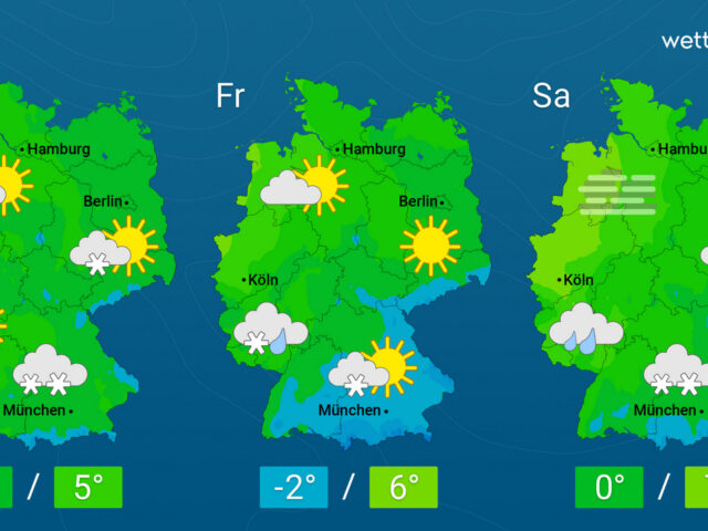 Im Bergland winterlich – Nächste Woche neues Hoch