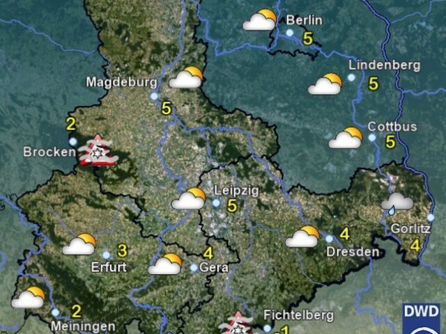 Sachsen-Anhalt Wetter für Dienstag