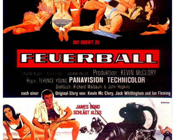 Agentenfilm: James Bond 007 – Feuerball (NITRO  20:15 – 22:45 Uhr)