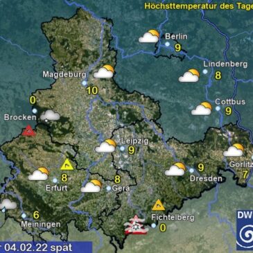 Sachsen-Anhalt Wetter für Freitag