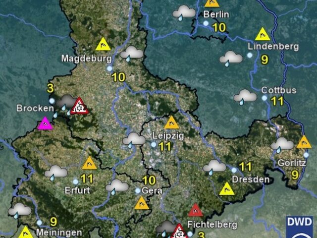 Sachsen-Anhalt Wetter für Freitag