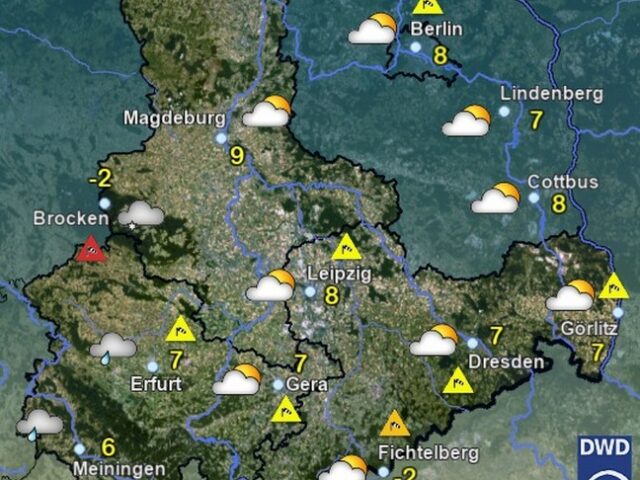 Sachsen-Anhalt Wetter für Dienstag