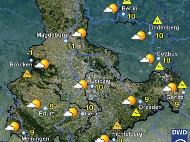 Sachsen-Anhalt Wetter für Mittwoch