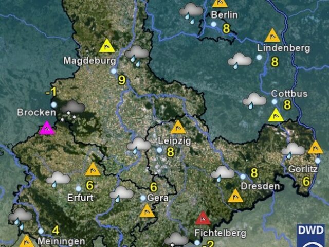 Sachsen-Anhalt Wetter für Sonntag