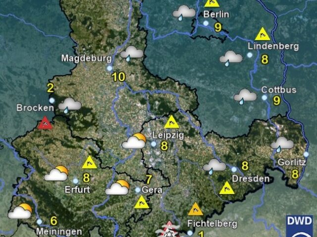 Sachsen-Anhalt Wetter für Dienstag