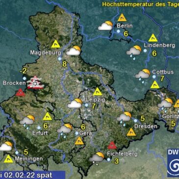 Sachsen-Anhalt Wetter für Mittwoch