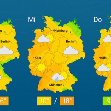 Frühlingswetter mit Abstrichen – Wochenmitte bis 20 Grad