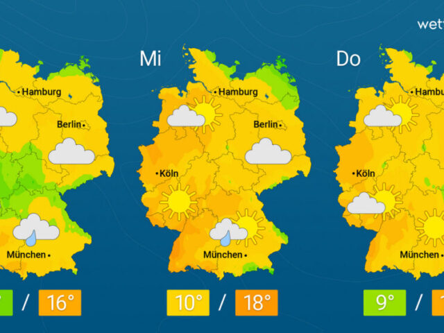 Frühlingswetter mit Abstrichen – Wochenmitte bis 20 Grad