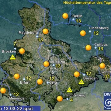 Sachsen-Anhalt Wetter für Sonntag