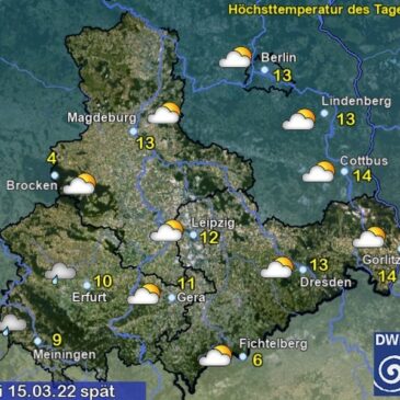 Sachsen-Anhalt Wetter für Dienstag