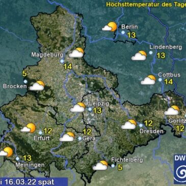 Sachsen-Anhalt Wetter für Mittwoch