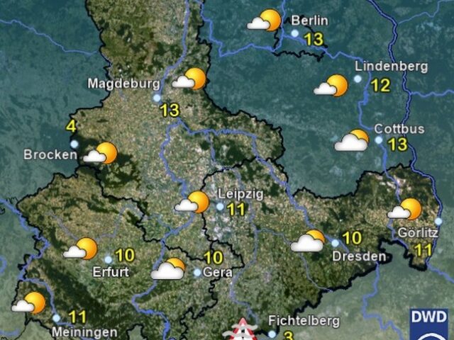 Sachsen-Anhalt Wetter für Freitag