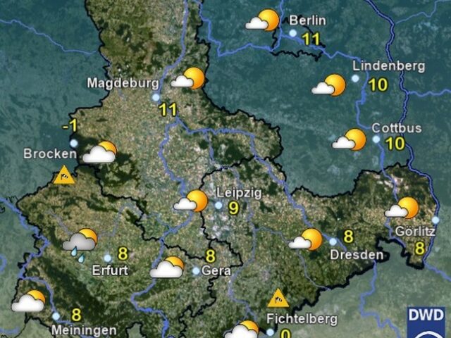 Sachsen-Anhalt Wetter für Samstag