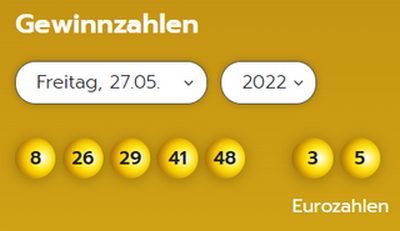 Eurojackpot: Zahlen & Quoten (Freitags-Ziehung)