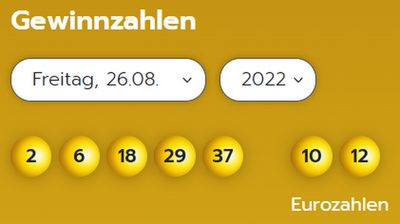 Eurojackpot: Zahlen & Quoten (Freitags-Ziehung)