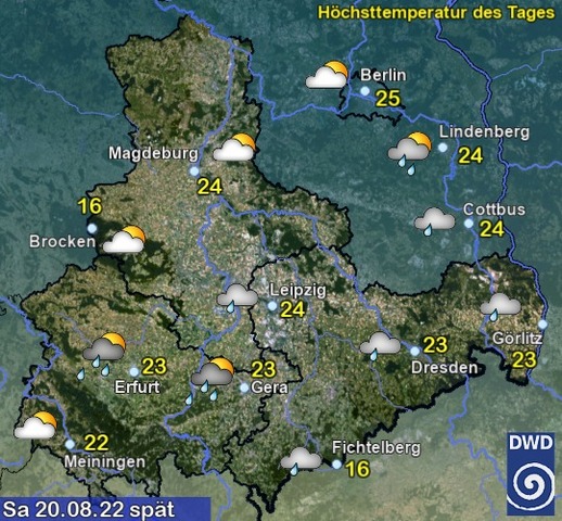 Sachsen-Anhalt Wetter am Samstag