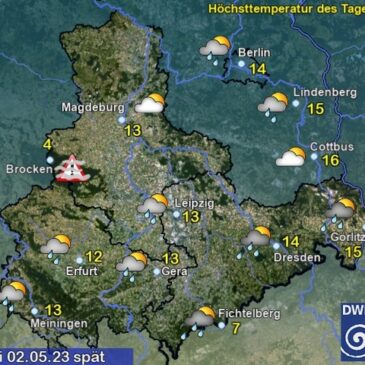 Sachsen-Anhalt Wetter am Dienstag