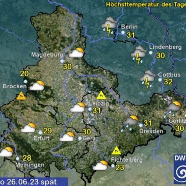 Sachsen-Anhalt Wetter am Montag