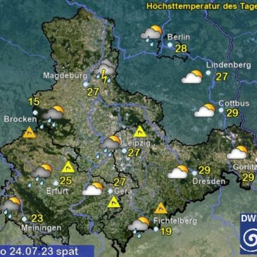 Sachsen-Anhalt Wetter am Montag