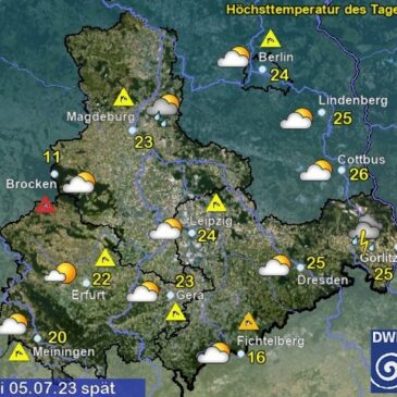 Sachsen-Anhalt Wetter am Mittwoch