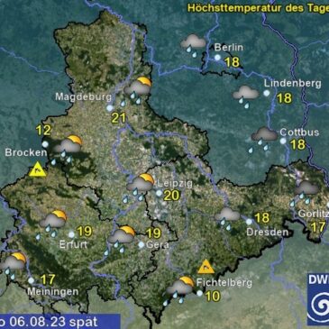 Sachsen-Anhalt Wetter am Sonntag