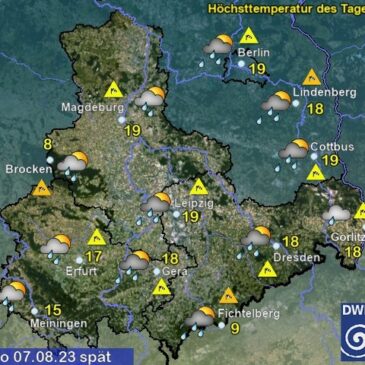 Sachsen-Anhalt Wetter am Montag