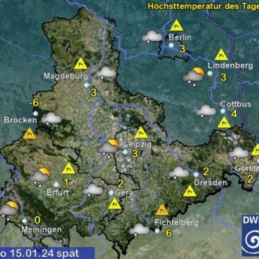 Sachsen-Anhalt Wetter am Montag