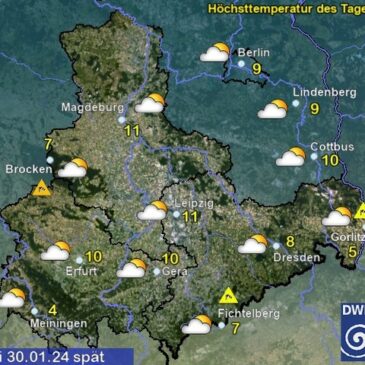 Sachsen-Anhalt Wetter am Dienstag