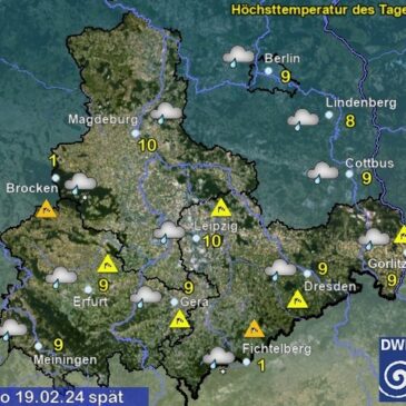 Sachsen-Anhalt Wetter am Montag