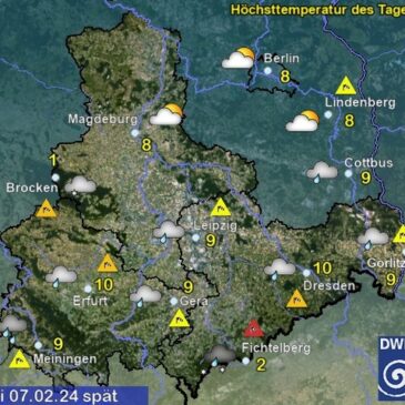 Sachsen-Anhalt Wetter am Mittwoch