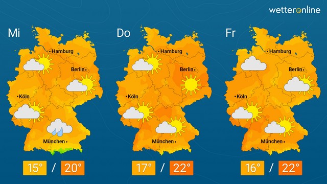 Freundliche und wieder wärmere Tage