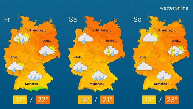 Anfangs große Wetterkontraste