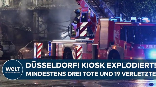 DÜSSELDORF: Kiosk explodiert! Mindestens drei Tote und 19 Verletzte! Großeinsatz der Polizei