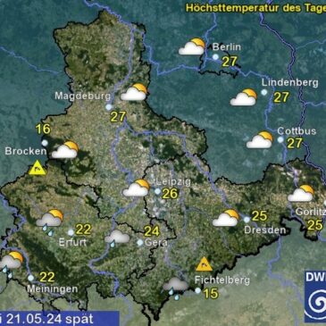 Sachsen-Anhalt Wetter am Dienstag