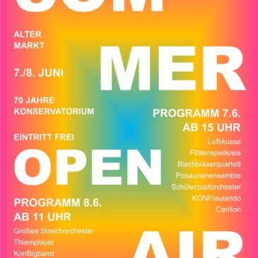 Telemann-Konservatorium präsentiert sommerliches Programm auf dem Alten Markt