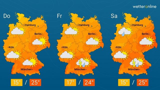 Warmes Sommerwetter bleibt auf Abstand