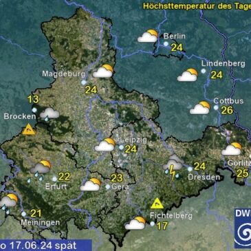 Sachsen-Anhalt Wetter am Montag