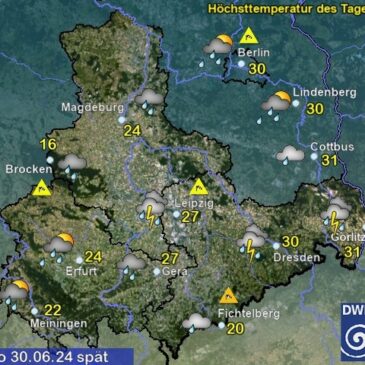 Sachsen-Anhalt Wetter am Sonntag