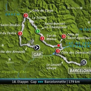 Livestream ab 13:30 Uhr: Tour de France – 18. Etappe: Gap – Barcelonnette (179 km) (Das Erste 14:10 – 18:00 Uhr)