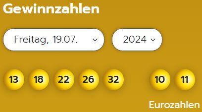 Eurojackpot: Zahlen & Quoten der Freitags-Ziehung / 605.188 Euro gehen nach Sachsen-Anhalt