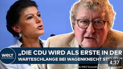 BSW HÖHENFLUG: CDU oder AFD? Wird die Wagenknecht-Partei zur „Königsmacherin“ in Ostdeutschland?