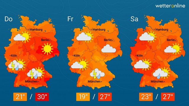 Hitze weicht schwülwarmer Dampfluft