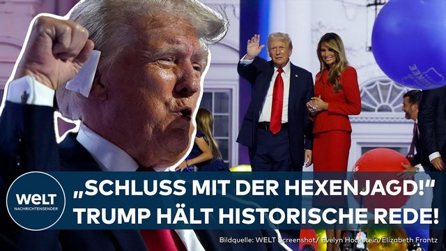 USA: „Schluss mit der Hexenjagd!“ Trump hält Rede als offizieller Präsidentschaftskandidat