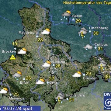 Sachsen-Anhalt Wetter am Mittwoch