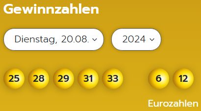 Eurojackpot: Zahlen & Quoten der Dienstags-Ziehung