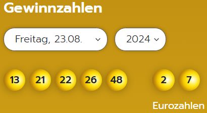 Eurojackpot: Zahlen & Quoten der Freitags-Ziehung