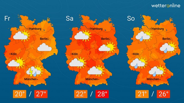 Es dampft weiterhin schwülwarm