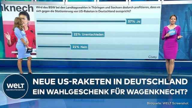 AUFRÜSTUNG VON DEUTSCHLAND: US-Tomahawk-Marschflugkörper gegen Russland spaltet Deutsche | WELT