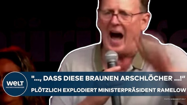 RAMELOW: Frontalattacke! „…, dass diese braunen Arschlöcher irgendjemand den Hintern abputzen!“